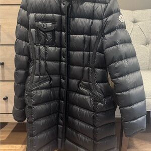 Moncler Black Quilted Down Ski Jacket